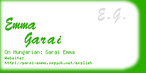 emma garai business card